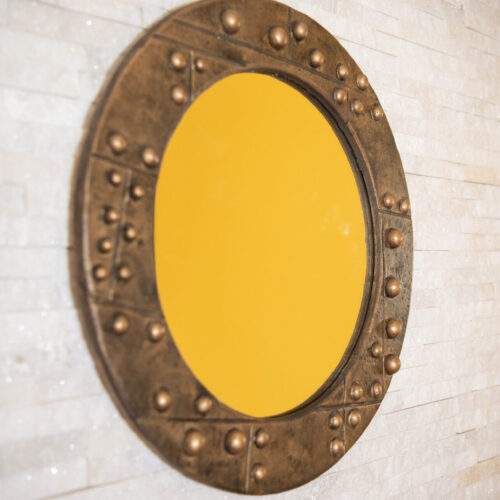 Круглое зеркало настенное зеркало лофт 70см