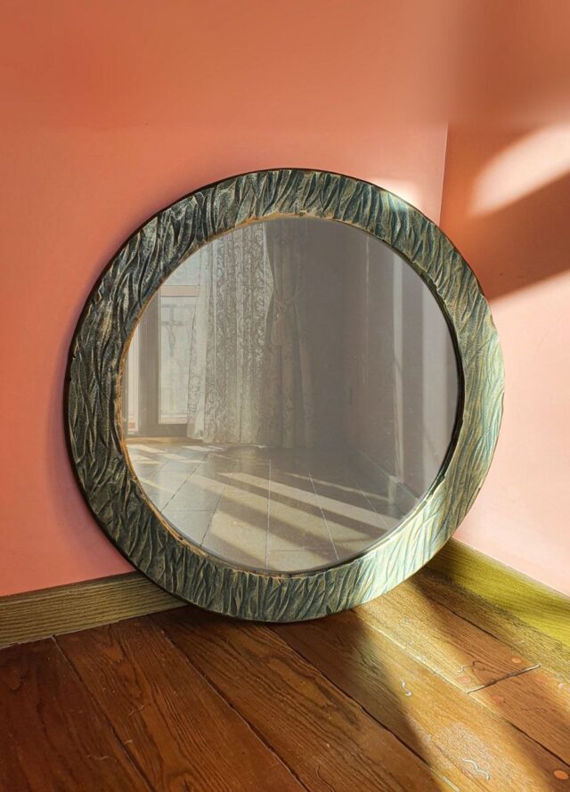 Зеркало в круглой раме диаметр 60 Морена