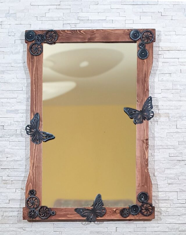 Настенное зеркало Весенний стимпанк