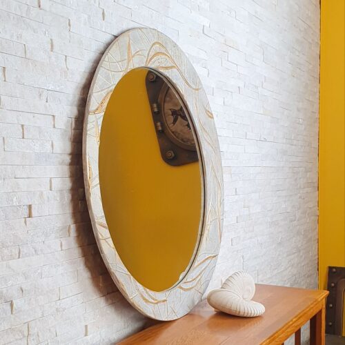 Интерьерное круглое зеркало Дуновение
