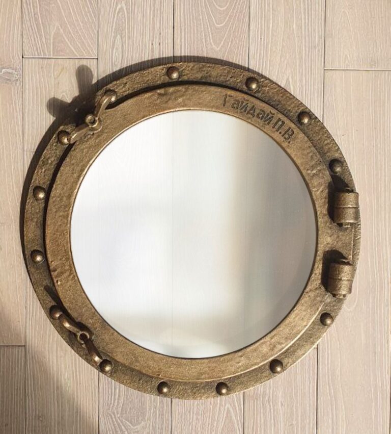 Круглое зеркало в морском стиле подарок моряку